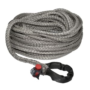 1/2 in. x 100 ft. Synthetic Winch Line Extension with Integrated Shackle