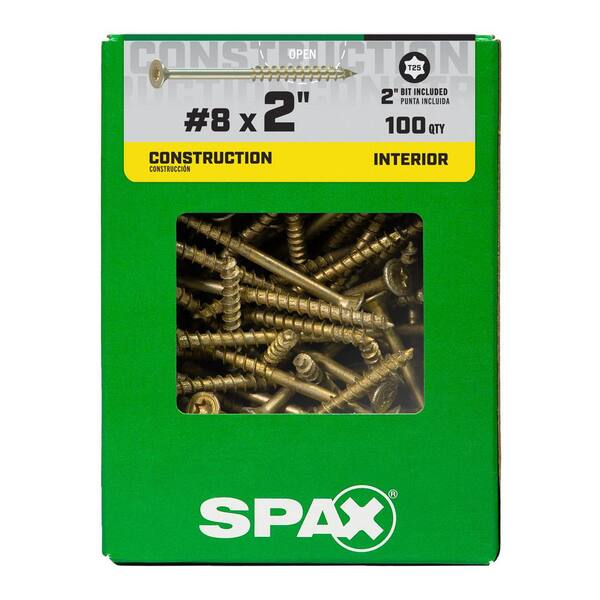 SPAX #8 x 2 in. PowerDrive Interior T25 T-Star Flat Head