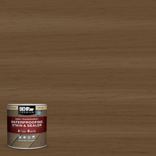 BEHR PREMIUM 8 oz. #ST-126 Woodland Green Semi-Transparent Waterproofing  Exterior Wood Stain and Sealer Sample 507716 - The Home Depot