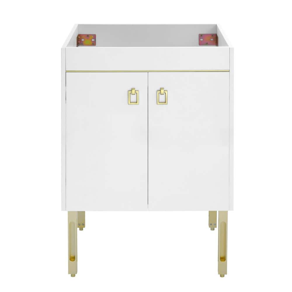 Lumiere 24 in. W x 18.5 in. D x 33.5 in. H Bath Vanity Cabinet without Top in White price history on PriceWatchPro