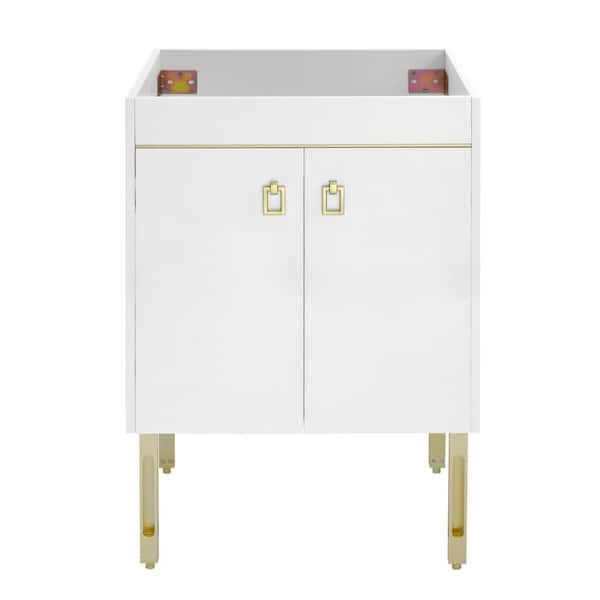 Swiss Madison Lumiere 24 in. W x 18.5 in. D x 33.5 in. H Bath Vanity Cabinet without Top in White