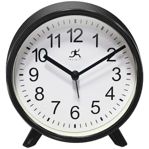 5.75 in. Tabletop Alarm Clock, Black