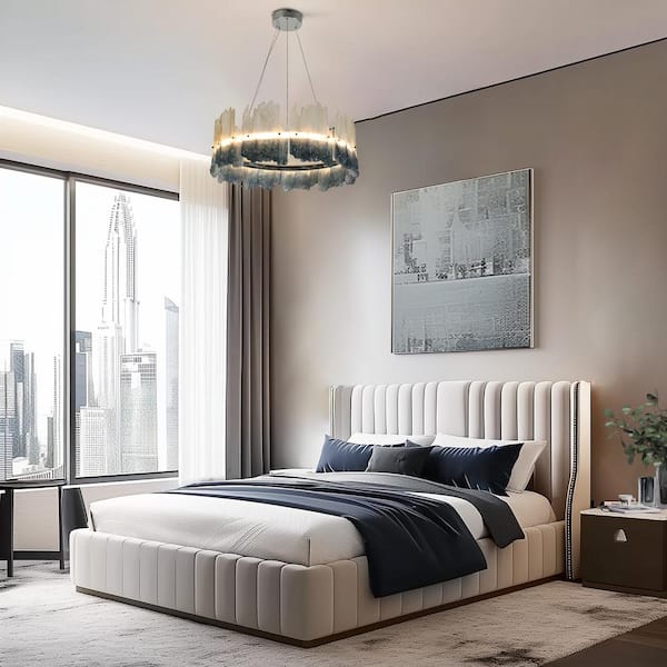 Modern Artistic Resin Chandelier Chrome Plated Luxury Pendant Light with Coffee and Blue Gradient Finish Resin Shade