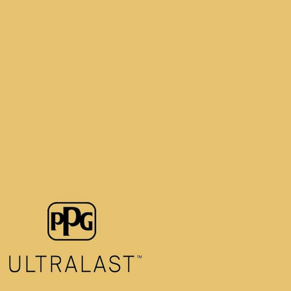 PPG UltraLast 1 gal. #PPG1106-4 Turner's Yellow Matte Interior Paint and Primer