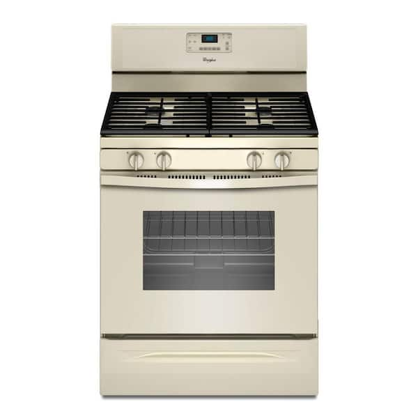 Whirlpool 5.0 cu. ft. Gas Range with Self-Cleaning Oven in Biscuit