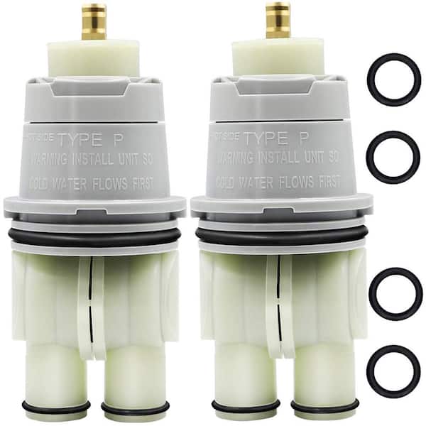 Lukvuzo 13/14 Series Faucet Shower Valve Single Handle Universal Valve Cartridge Repair Assembly, Replacement Monitor Cartridge