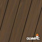 Elite 3 gal. Olive Brown Semi-Transparent Exterior Wood Stain and Sealant in One