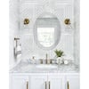 Decor Wonderland 24 in. W x 32 in. H Frameless Oval Bathroom Vanity ...