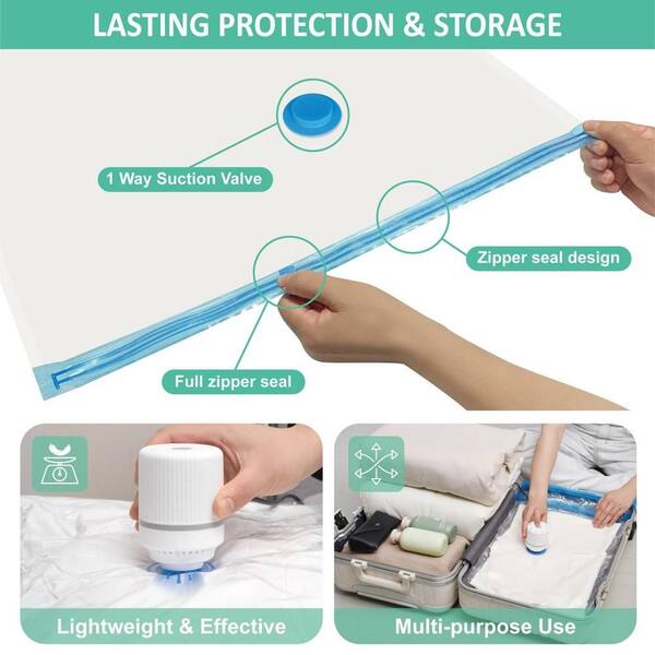 vacuum dress bags Amazon.com: 6 Pack Variety Vacuum Storage Bags for Comforters, Blankets & Clothes Vacuum Sealed Compression Bags with Hand Pump Space Saver Storage Bags for Bedding,Moving, Travel & Organization (2S, 2M