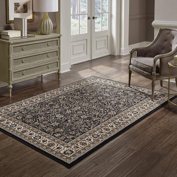 Westminster Black 4 ft. x 6 ft. Area Rug