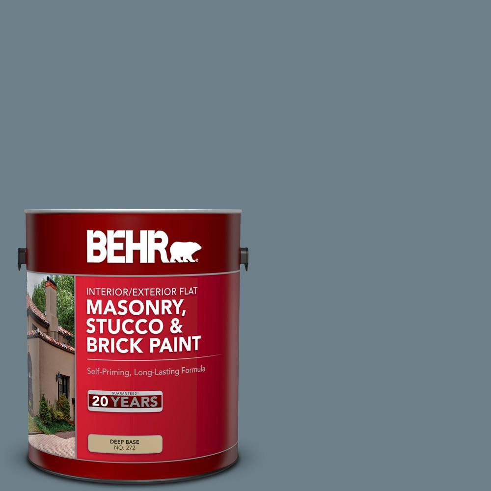 1 gal. #PPU13-04 Atlantic Shoreline Flat Interior/Exterior Masonry, Stucco 