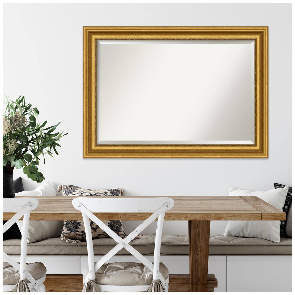 Parlor Gold 41.75" Rectangular Wall-Mounted Bathroom Mirror