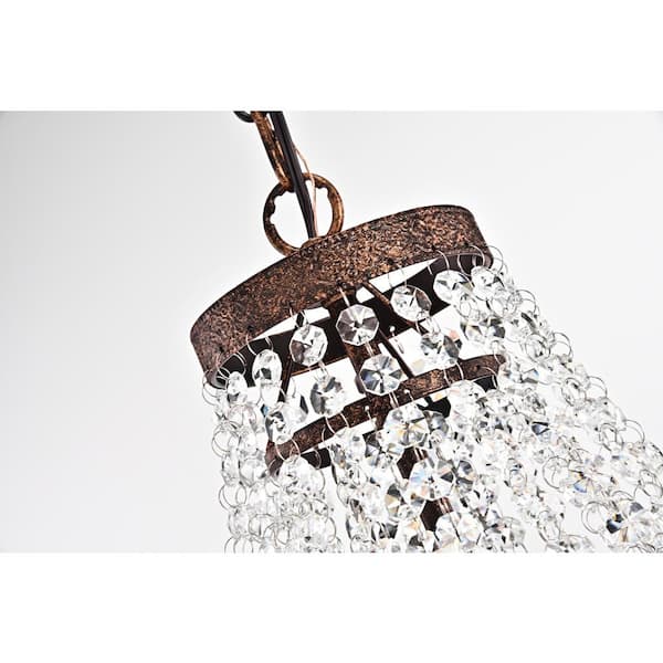 Edvivi Clarus 7-Light Antique Copper Glam Empire Chandelier