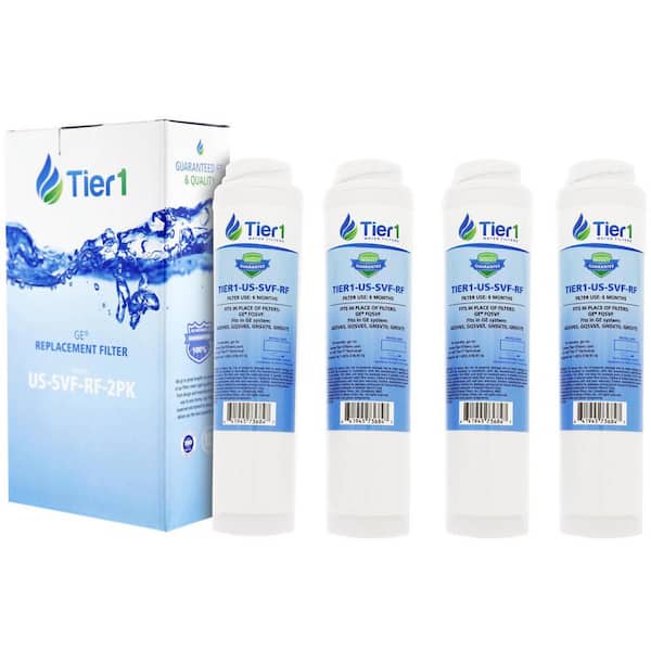 Tier1 Replacement for GE FQSVF Undersink Water Filter Cartridge (4-Pack)