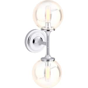 Bellera 2-Light Polished Chrome Wall Sconce