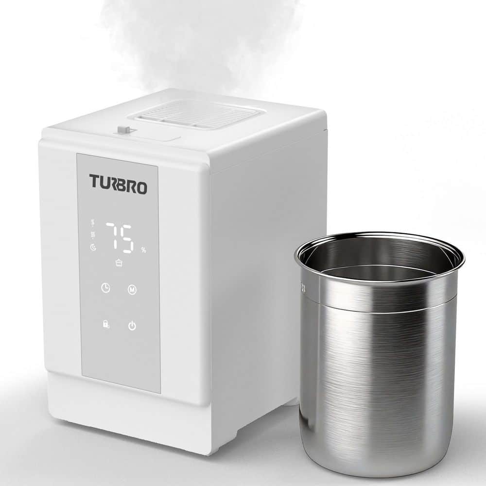 TURBRO 4L/1 Gal. 304 Stainless Steel Steam Humidifier w/Tank, Warm