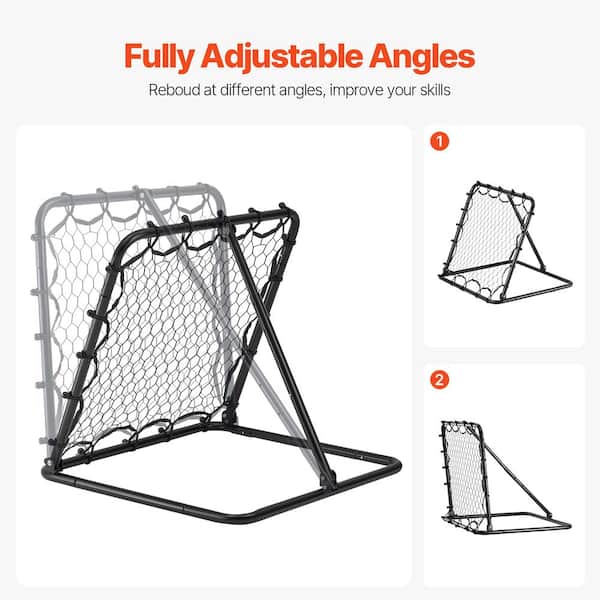 ★GOAL STUDIO★ PERFECT DELIVERY TEEWHITE G4MTS110WT VEVOR Soccer Rebounder Rebound Net, Kick-Back 34 x 34 in