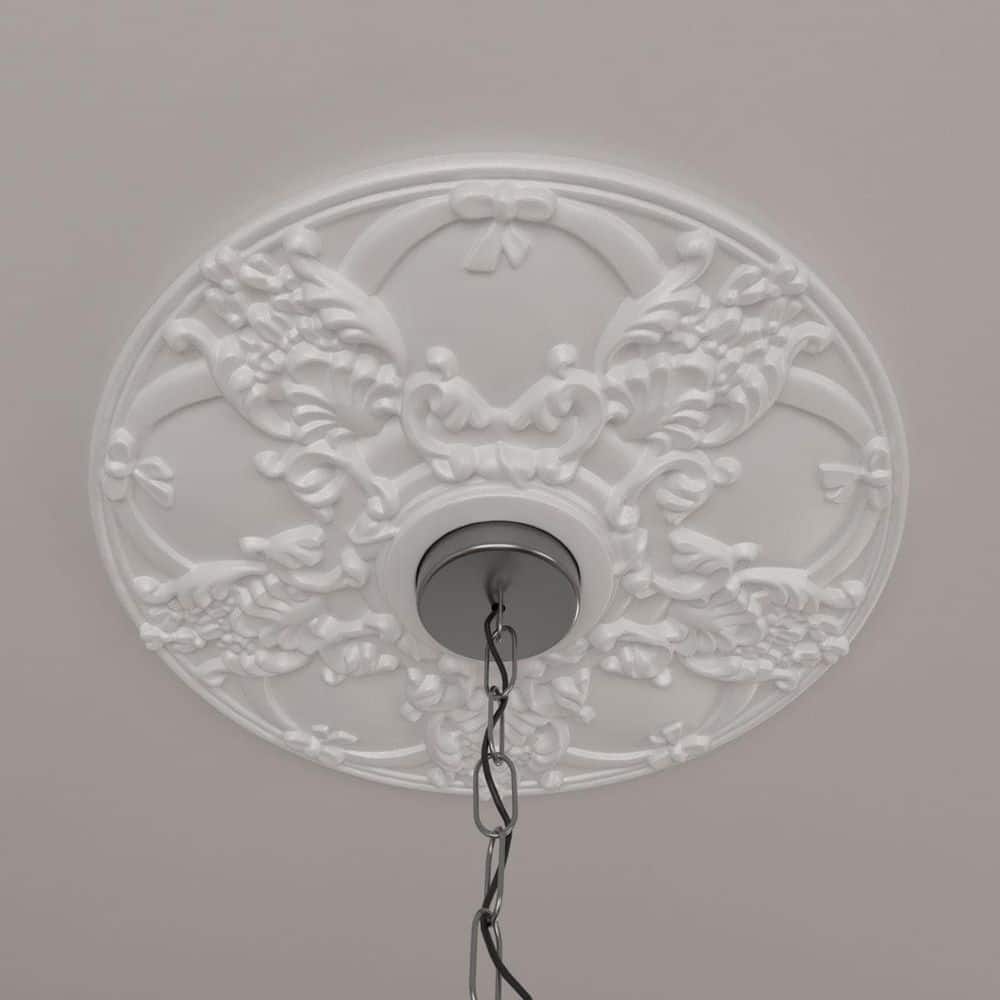 18" Primed White Urethane Decorative Ceiling Medallion