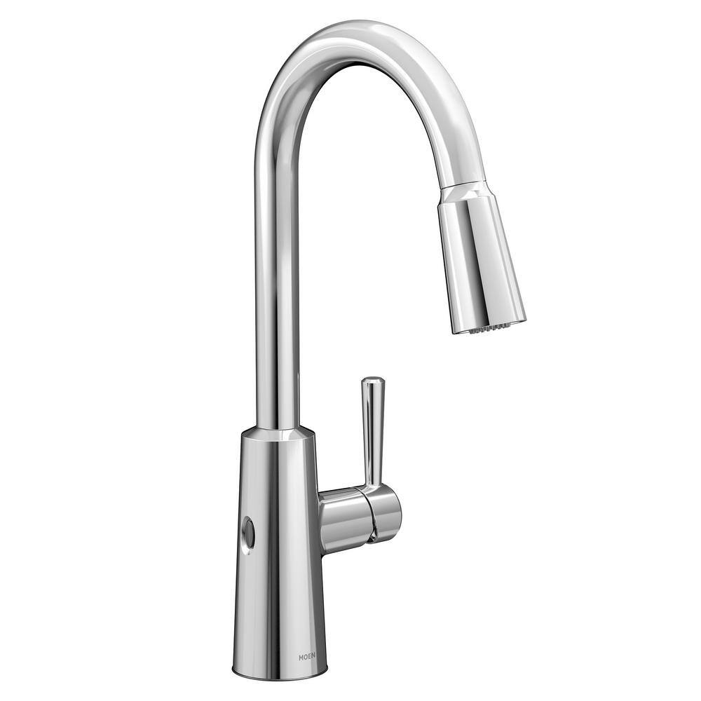 Riley Touchless Single Handle Pull-Down Sprayer Kitchen Faucet in Chrome
