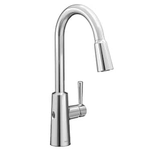 Riley Touchless Single Handle Pull-Down Sprayer Kitchen Faucet in Chrome