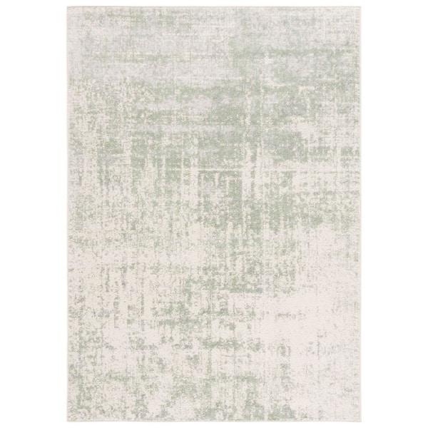 Adirondack 5 ft. x 8 ft. Sage/Ivory Abstract Area Rug