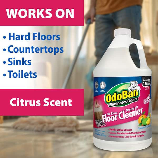 1 Gal. No Rinse Neutral pH Floor Cleaner, Concentrated Hardwood and Laminate Floor Cleaner, Streak Free (2-Pack)