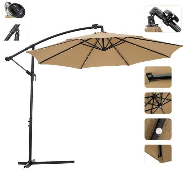 led patio umbrella amazon PURPLE LEAF Double Sided with Light Large Market Umbrellas with Base Since its launch in 2013 Mainstays Solar Powered 72-Count Warm