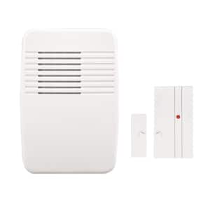 Wireless Plug-In Doorbell Chime with Sensor, White