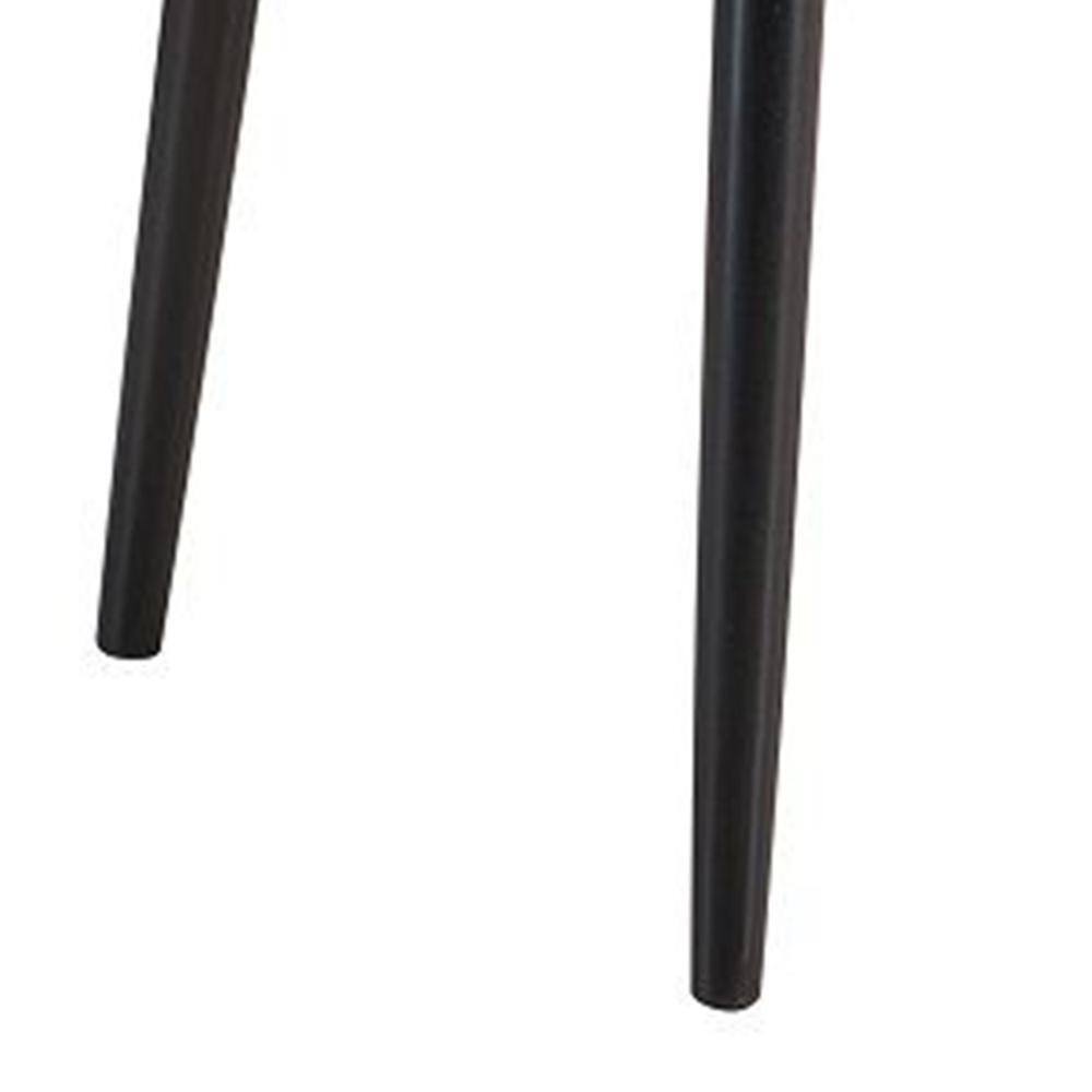 Anae 63 Inch Extendable Brown Wood Dining Table with Black Legs