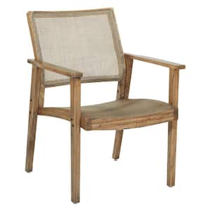 Lavine Cane Armchair with Rustic Natural Frame