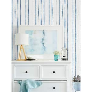 Blue Indigo Drops Peel and Stick Wallpaper Sample