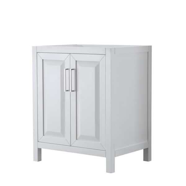 Wyndham Collection Daria 29 in. Single Bathroom Vanity Cabinet Only in White