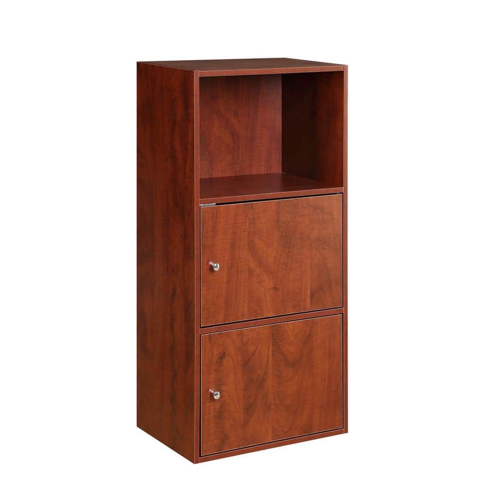 Cherry Wood 36" Tall Office Storage Cabinet