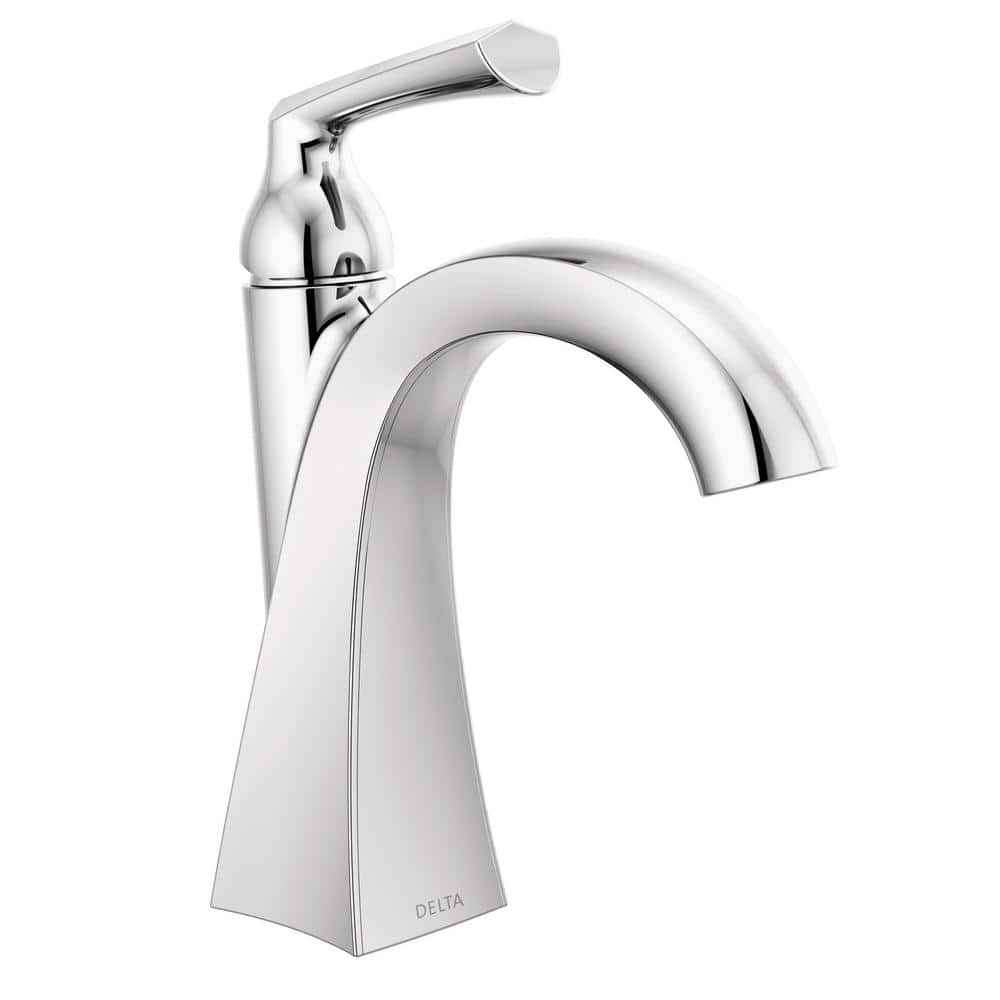 Delta - Pierce Single Hole Single-Handle Bathroom Faucet in Chrome