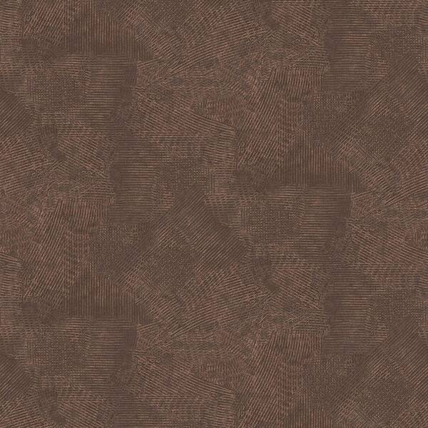 Graham & Brown Moonstone Chocolate/Copper Vinyl Peelable Wallpaper (Covers 56 sq. ft.)