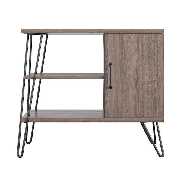 Ameriwood Home Shanewood Distressed Gray Oak Bookcase (3-Shelf)