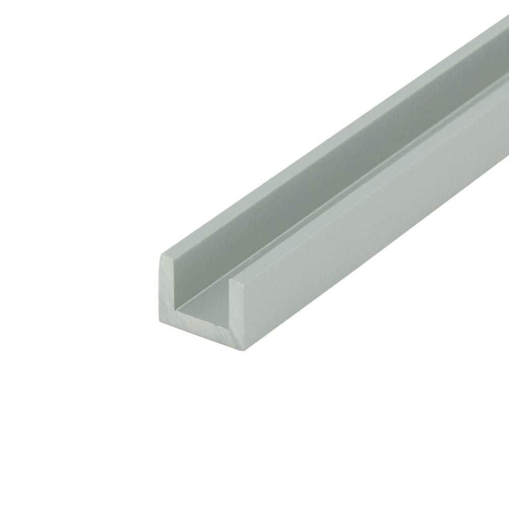 0.50 in. D x 0.375 in. W x 72 in. L Finished Anodized Satin Metal Aluminum U-Channel Molding For 5/16 in. Board(18-PACK) price history on PriceWatchPro
