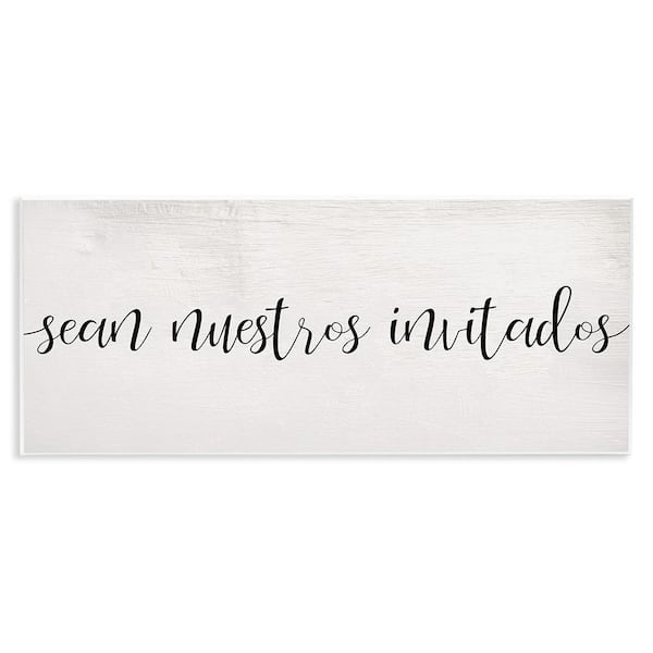 Stupell Industries Be Our Guests Plural by Lil' Rue Unframed Wall Plaque Typography Graphic Art Print 7 in. x 17 in.