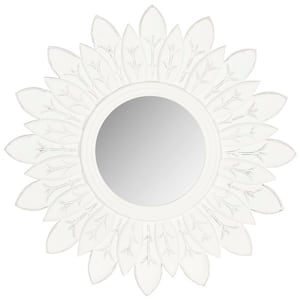 Sun King 30 in. x 30 in. solid Wood Framed Mirror