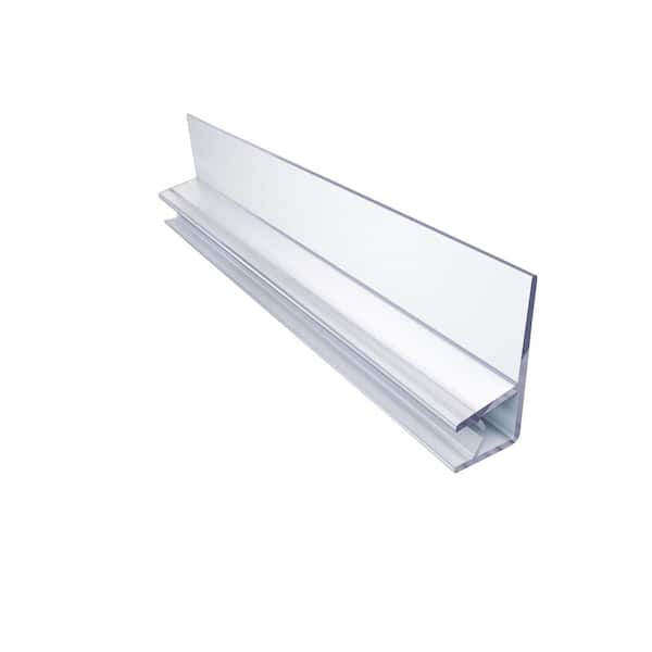 76 in. L Clear Vinyl Door Seal for 1/4 in. Glass Shower Door