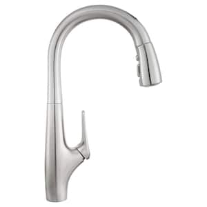Avery Selectronic Single-Handle Pull-Down Sprayer Kitchen Faucet in Stainless Steel