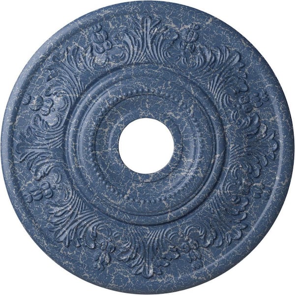 Ekena Millwork 1-1/2 in. x 20 in. x 20 in. Polyurethane Vienna Ceiling Medallion, Americana Crackle