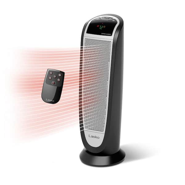 Lasko 1500-Watt 23 in. Electric Oscillating Ceramic Tower Space Heater with Timer and Remote Control