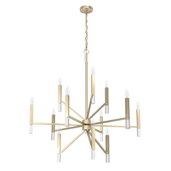 Sunjai 12-Light Alturas Gold Island Chandelier