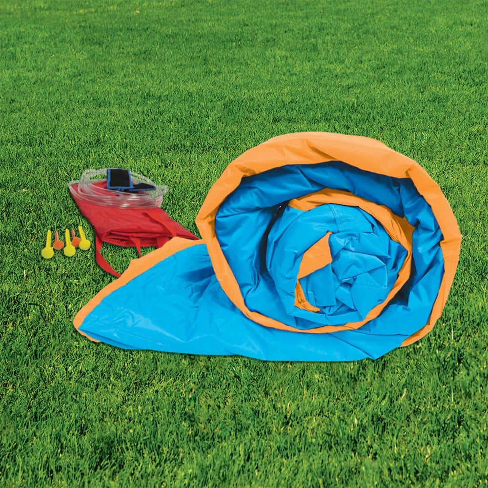 Multicolor Inflatable Water Slide with Climbing Wall and Cannon