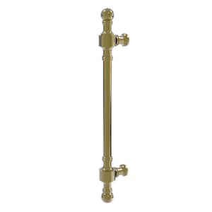 Retro Wave Collection 8 in. Center-to-Center Door Pull in Unlacquered Brass