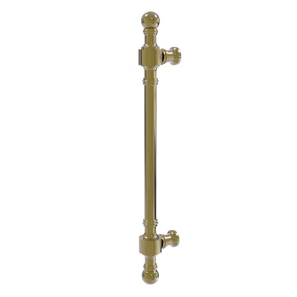 Allied Brass Retro Wave Collection 8 in. Center-to-Center Door Pull in Unlacquered Brass