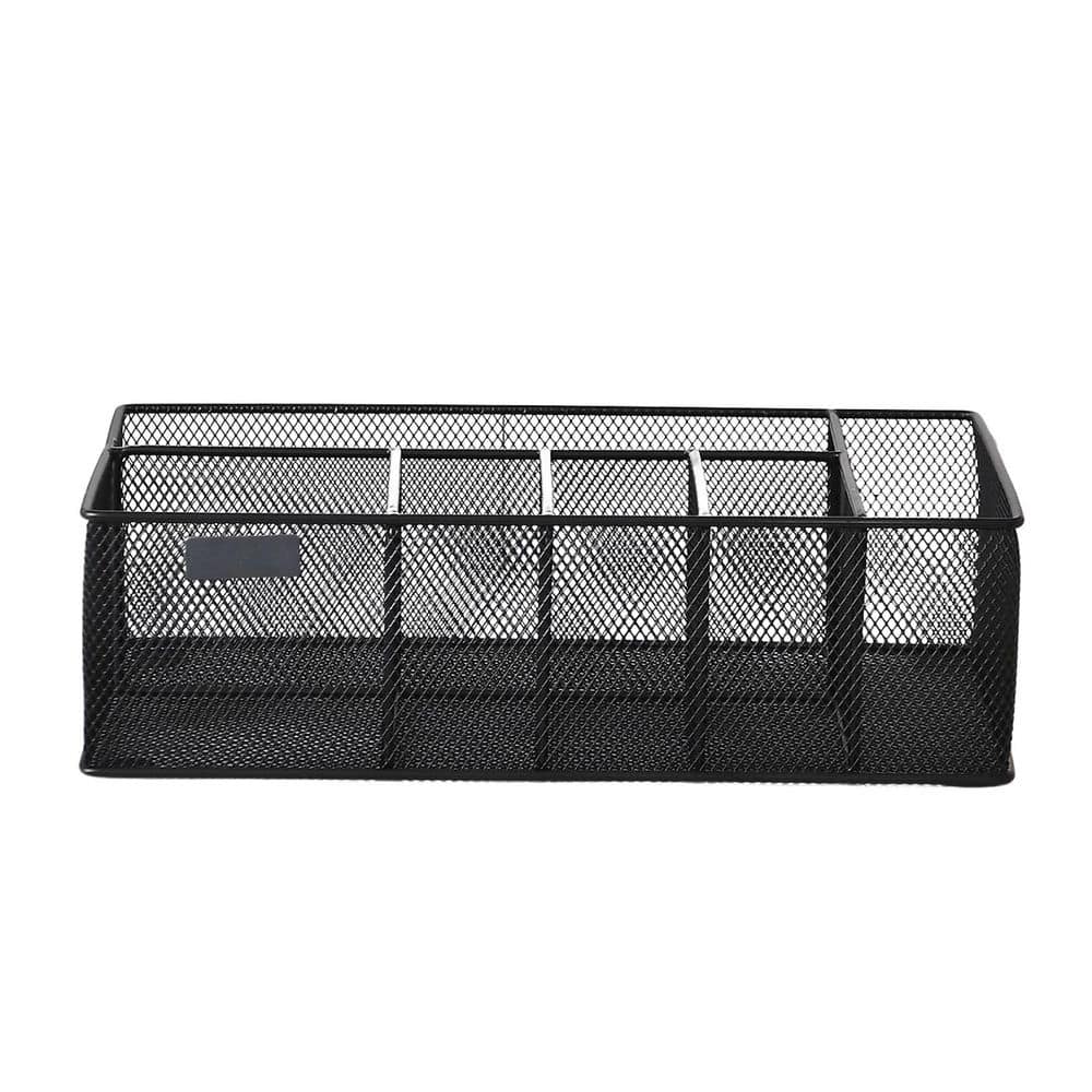 Countertop Black Metal Paper Plate Organizer with 6 Compartments Cup Napkin Utensil Holder for Party Picnic Camping price history on PriceWatchPro