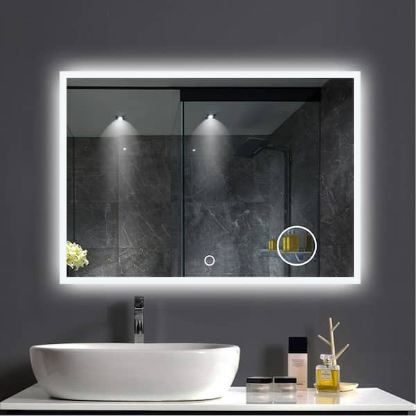 Magnifying Led Suzhou, Bathroom Mirrors With Magnifying Wall Mounted