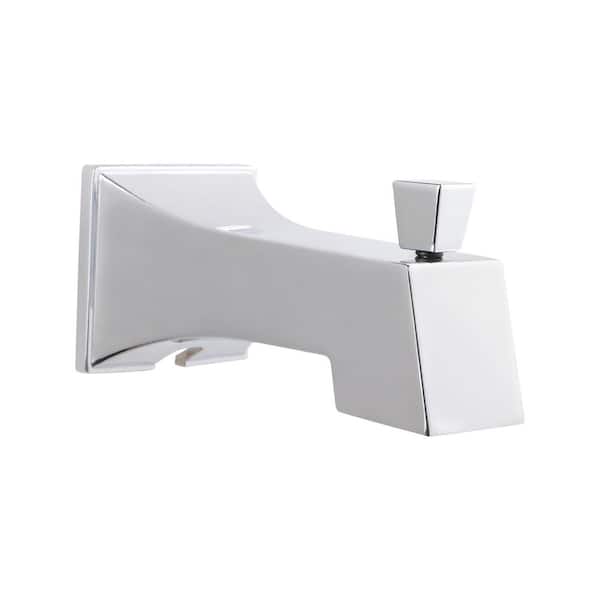 Tub Spout with Diverter 6" Square Bathtub Faucet with Decorative Chrome Plated Finish